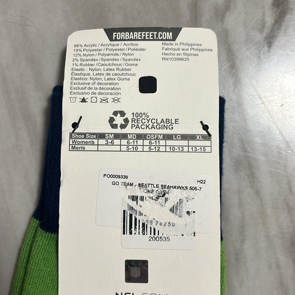 NFL Seattle Seahawks Socks New With Tags - Picture 7 of 9